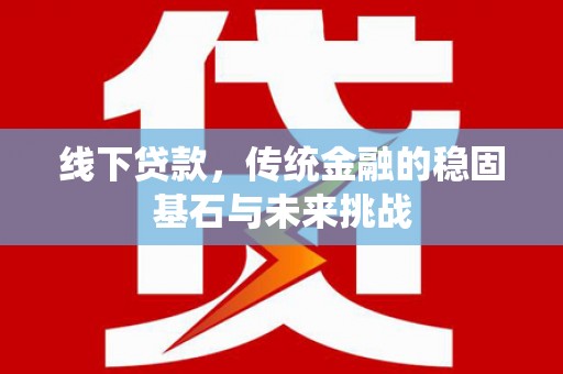 海安线下贷款，传统金融的稳固基石与未来挑战