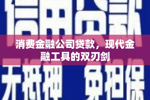 南平消费金融公司贷款，现代金融工具的双刃剑