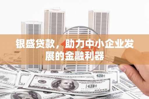 栖霞银盛贷款，助力中小企业发展的金融利器