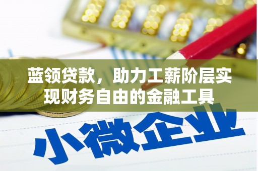 扶绥蓝领贷款，助力工薪阶层实现财务自由的金融工具