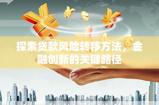 盐埕探索贷款风险转移方法，金融创新的关键路径